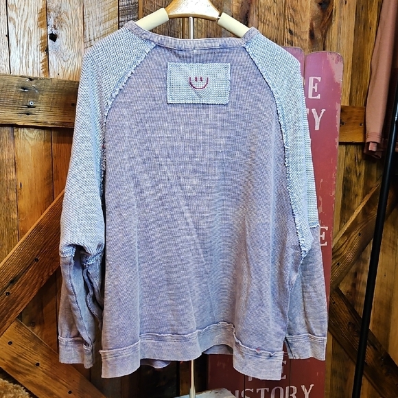 200 Oli & Hali Blue Long Sleeve Top - Picture 5 of 7